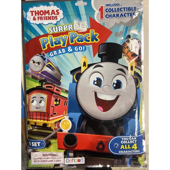 Thomas & Friends Surprise Play Pack Stickers Velvet Poster Crayons Coloring Book - Picture 1 of 2